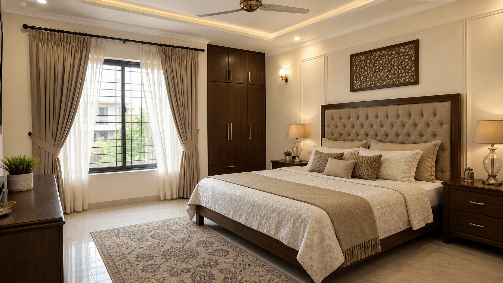 DHA 10 marla home - representative Pakistani bedroom