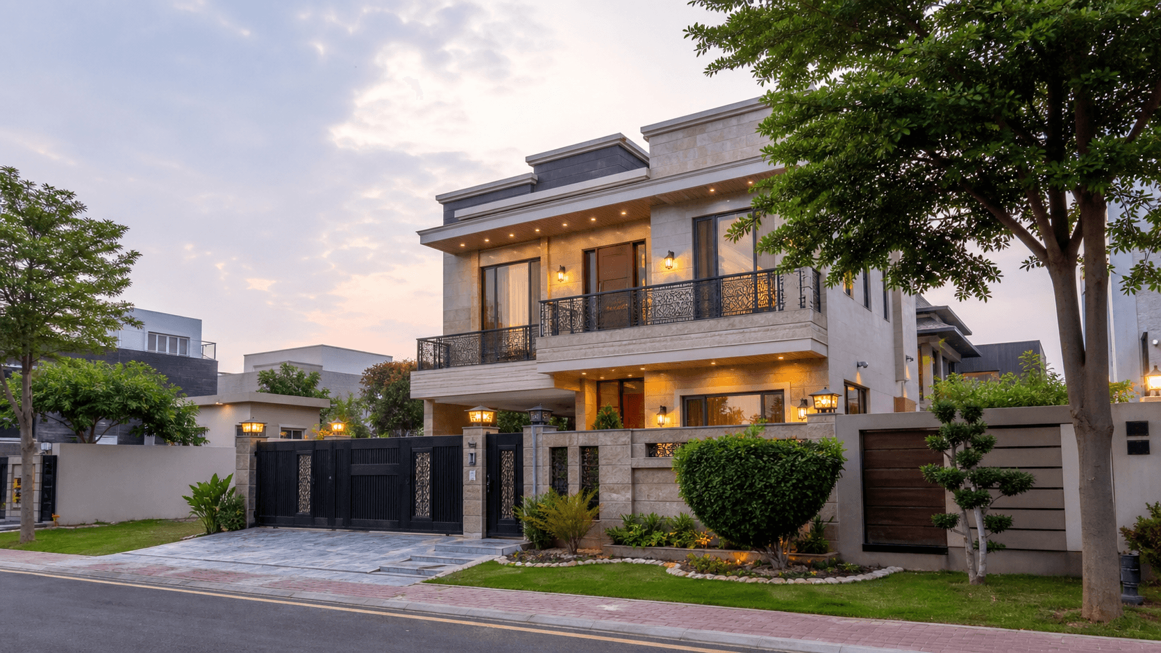 DHA 10 marla home - representative Pakistani exterior